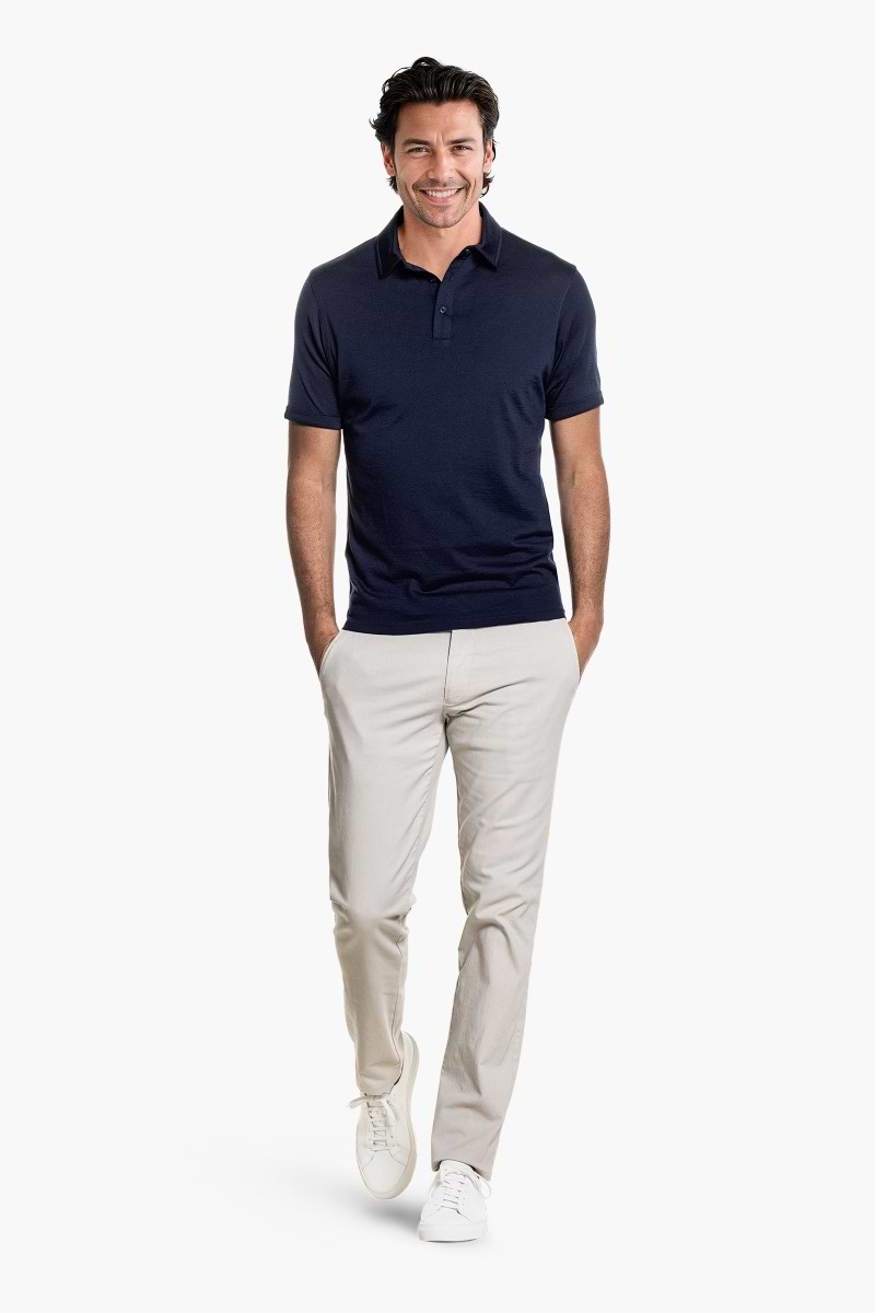 Shirt Polo Short Sleeve Navy Blue