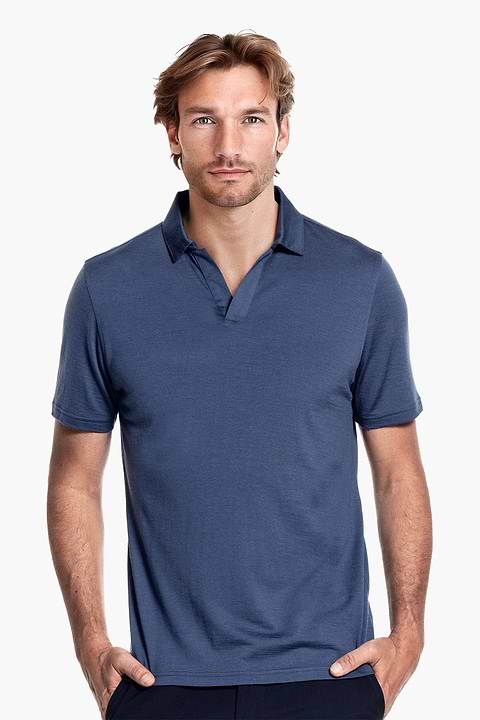 Shirt Polo Short Sleeve No Buttons Noordzee - Base Image