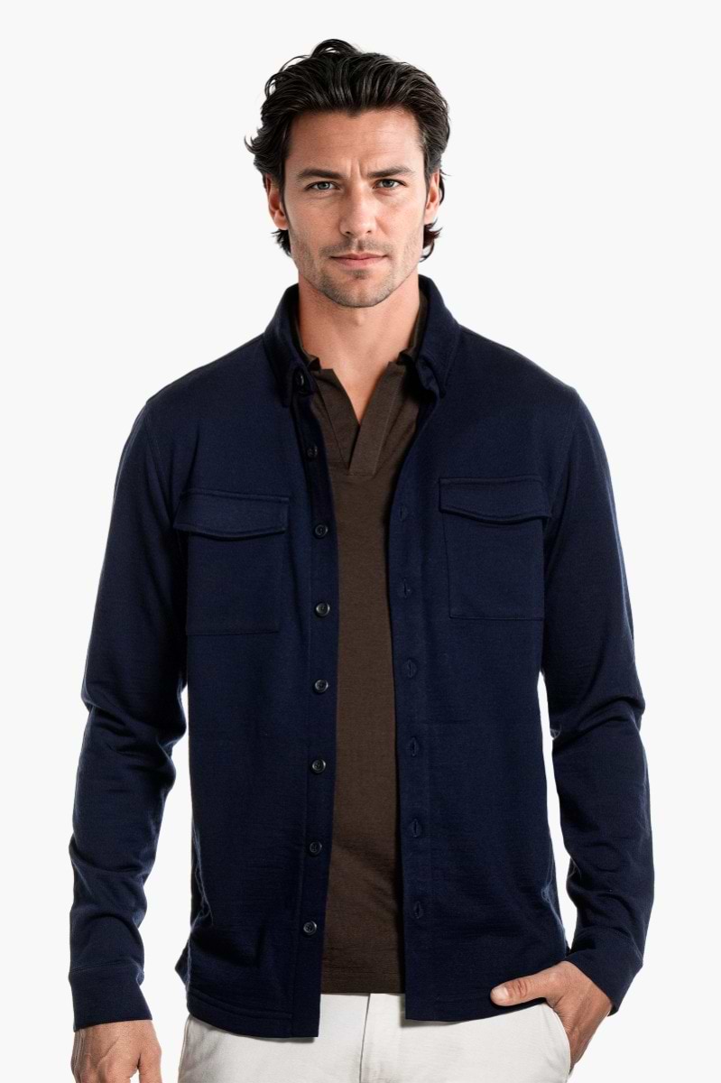 Shirt Polo Short Sleeve No Buttons Very Dark Brown