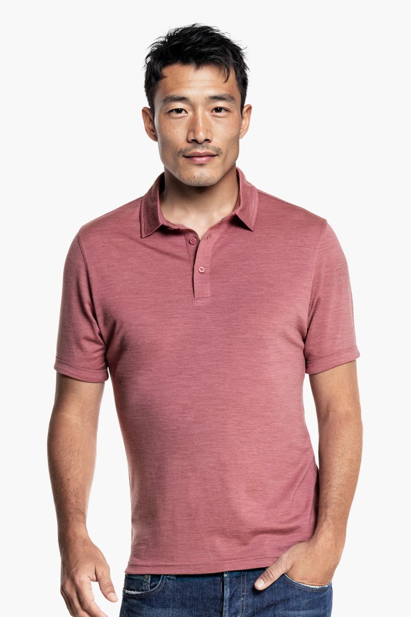 Shirt Polo Short Sleeve Peruvian Pink