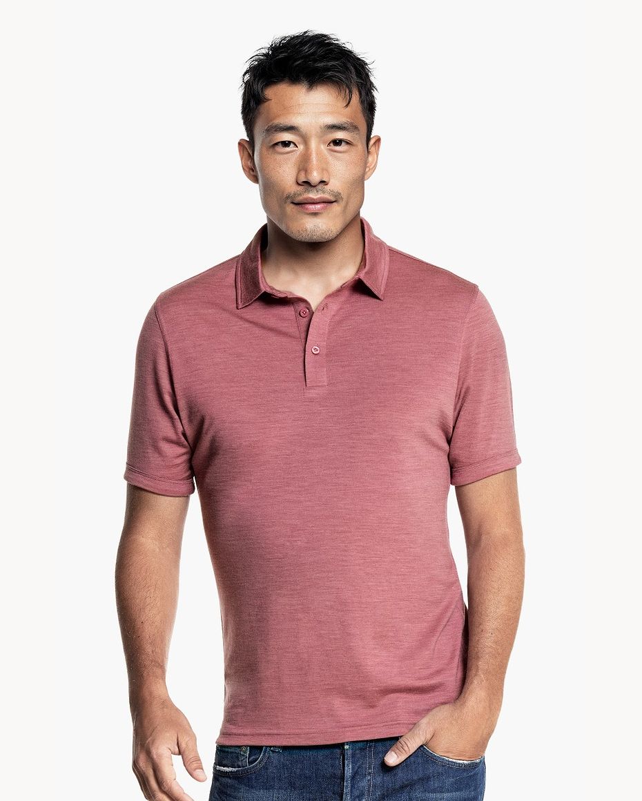 Shirt Polo Short Sleeve Peruvian Pink