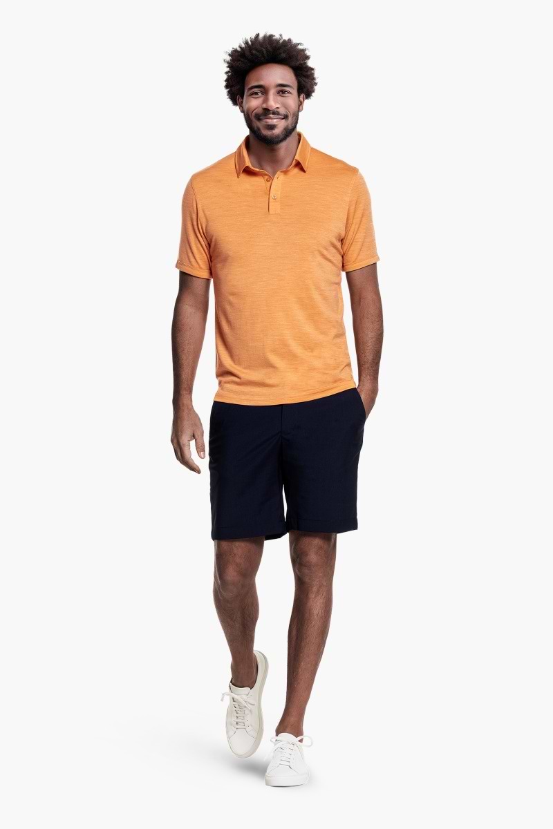 Shirt Polo Short Sleeve Wild Peach