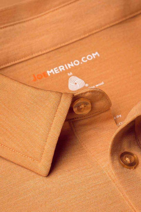Shirt Polo Short Sleeve Wild Peach - Base Image