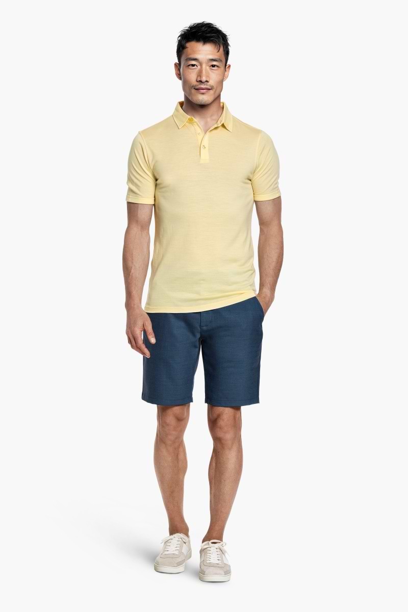 Shirt Polo Short Sleeve Dusty Yellow