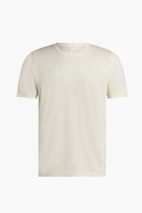 Shirt Round Neck Wool Ramie Coconut White - Base Image