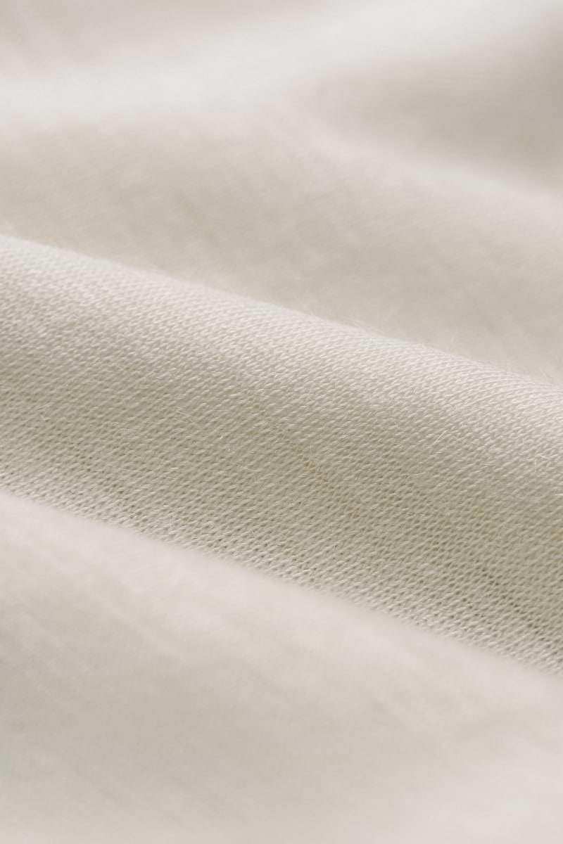 Shirt Round Neck Wool Ramie Coconut White - Hover