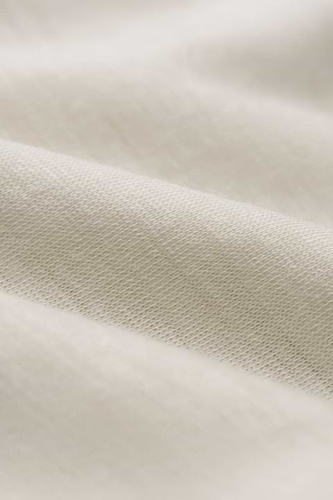 Shirt Round Neck Wool Ramie Coconut White - Base Image
