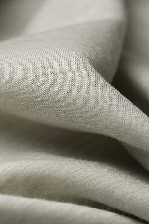 Shirt Round Neck Wool Ramie Lemon Juice - Base Image
