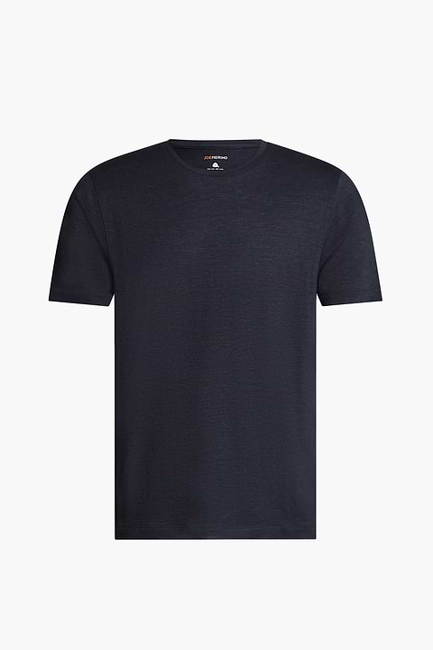 Shirt Round Neck Wool Ramie Night Navy - Base Image