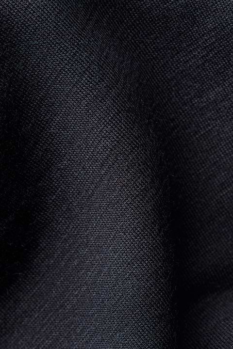 Shirt Round Neck Wool Ramie Night Navy - Base Image
