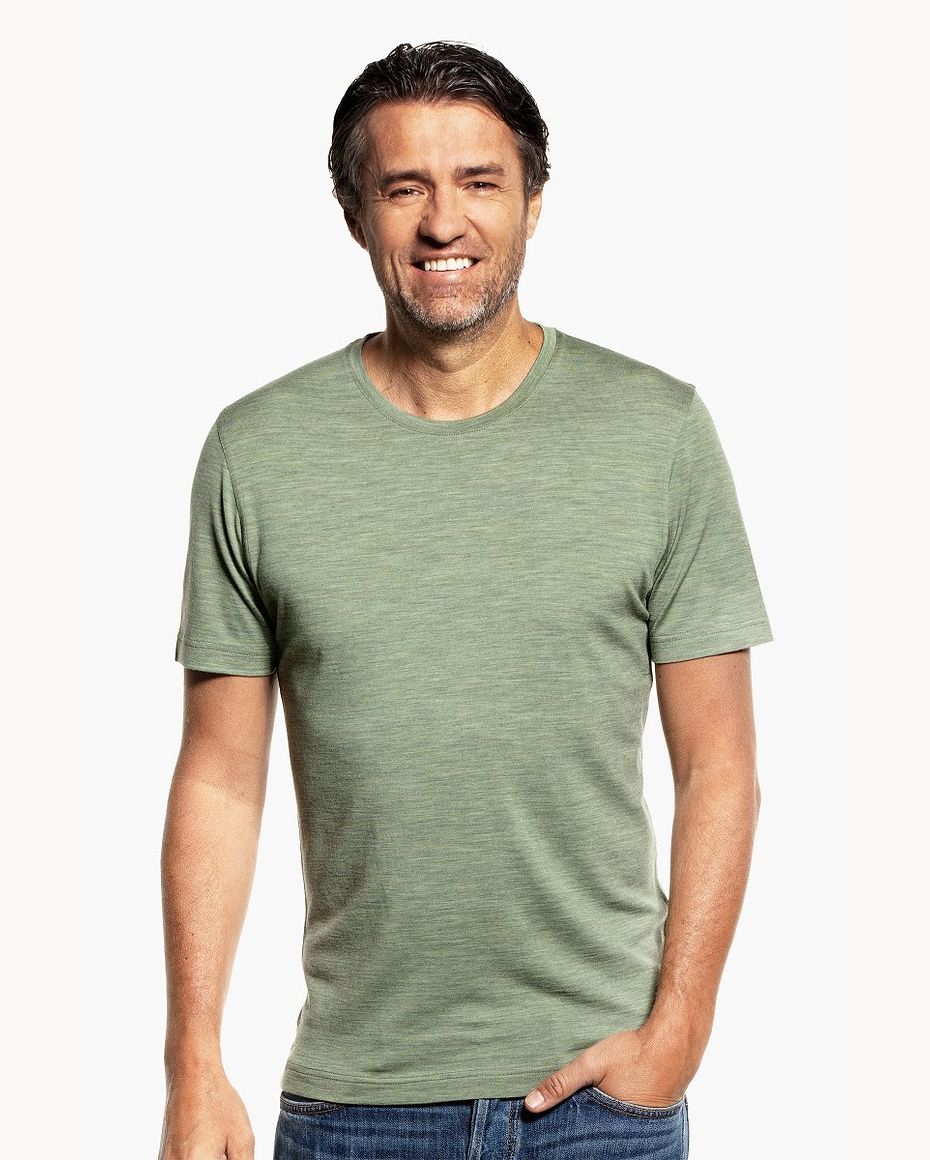 Joe Shirt Round Neck Agave Green 