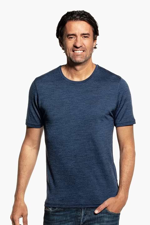 Joe Shirt Round Neck Coastal Blue - Base Image