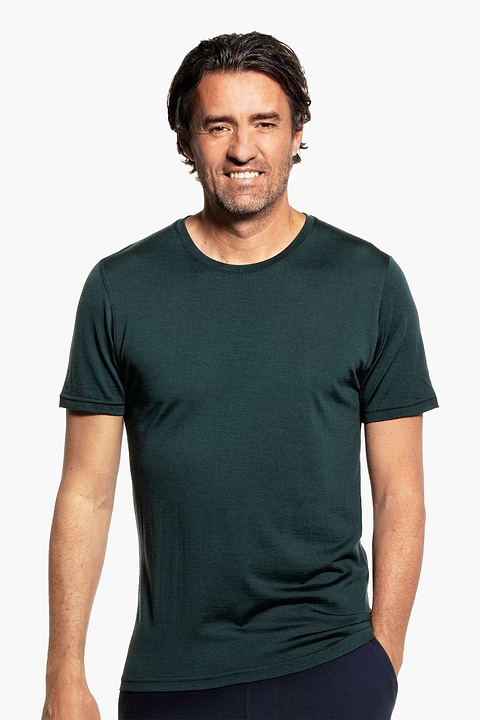 Joe Shirt Round Neck Dark Green - Base Image