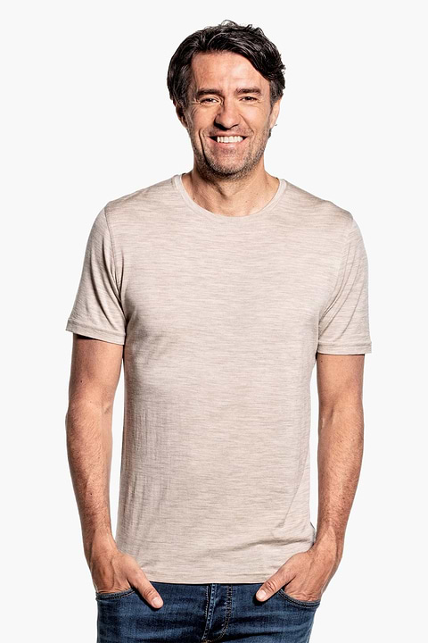 Joe Shirt Round Neck Desert Beige - Base Image