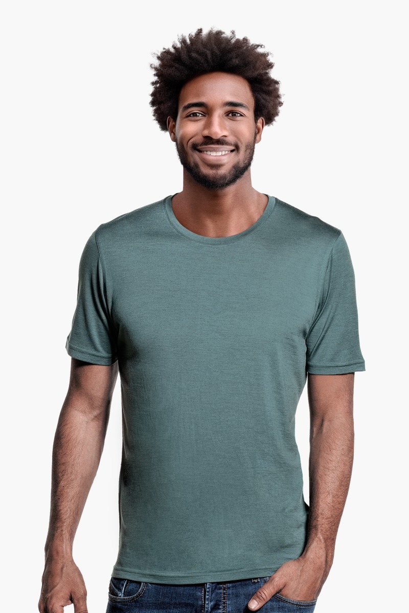 Joe Shirt Round Neck Green Sage