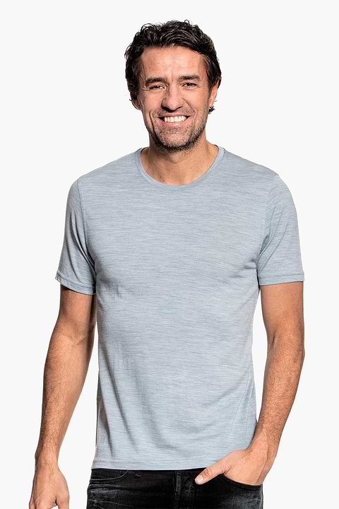 Joe Shirt Round Neck Hazy Blue - Base Image
