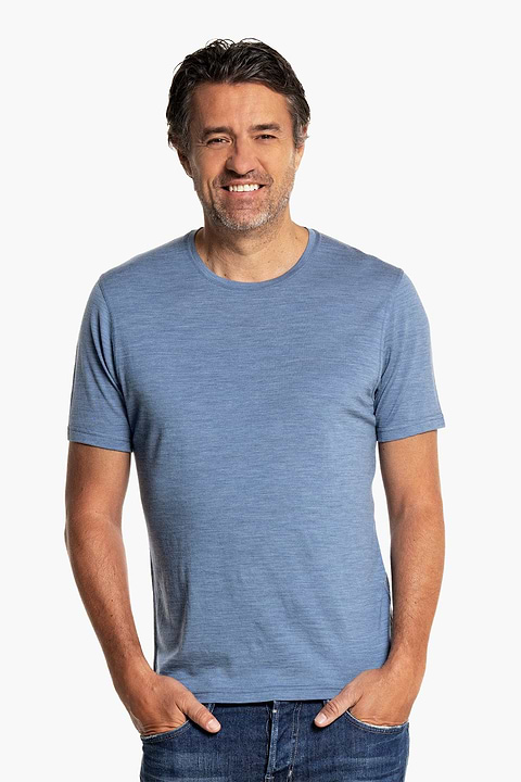 Shirt Round Neck Ice Blue - Base Image