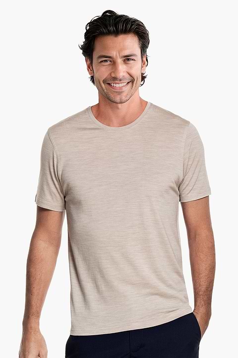 Joe Shirt Round Neck Limestone Beige - Base Image