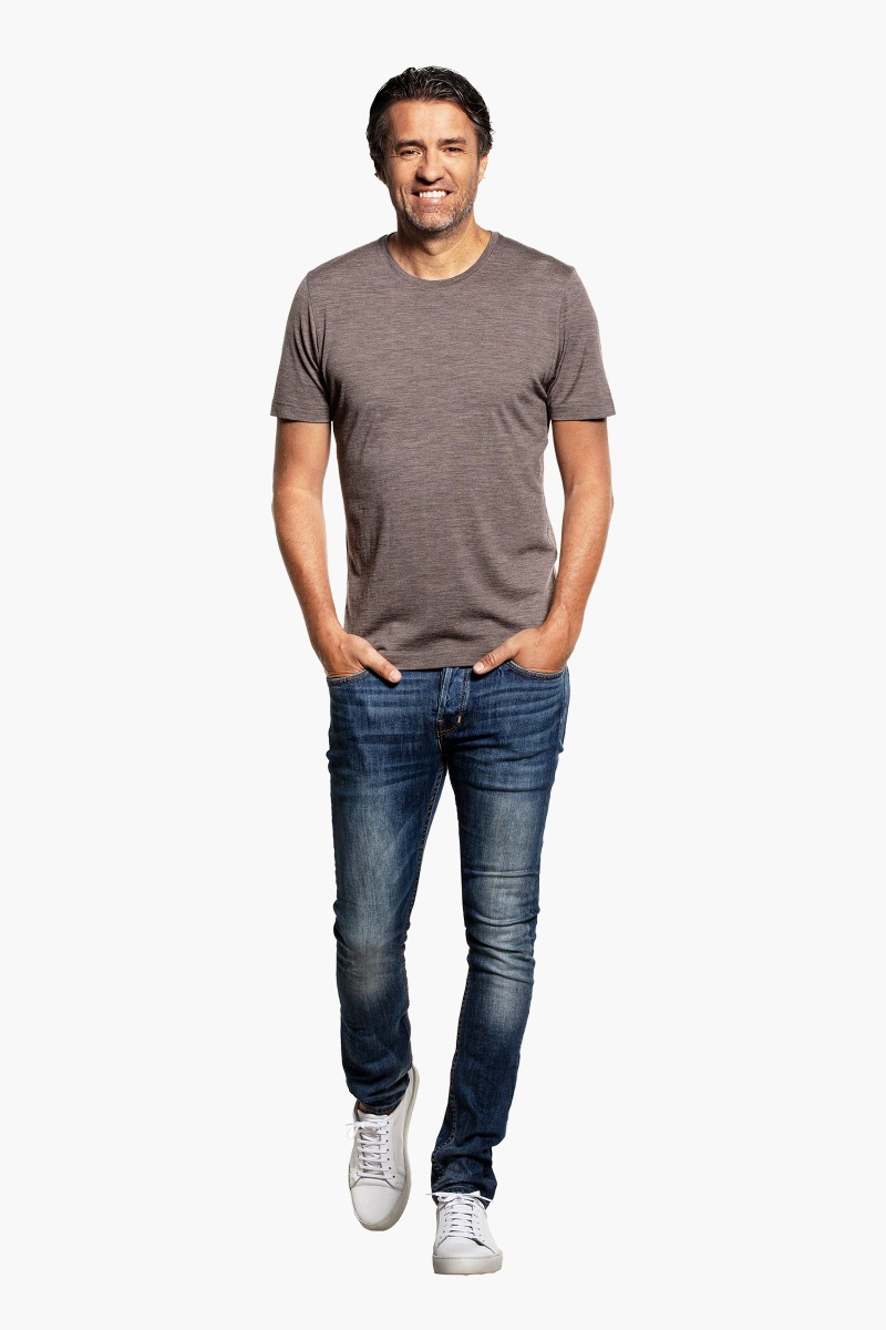 Joe Shirt Round Neck Muddy Clay