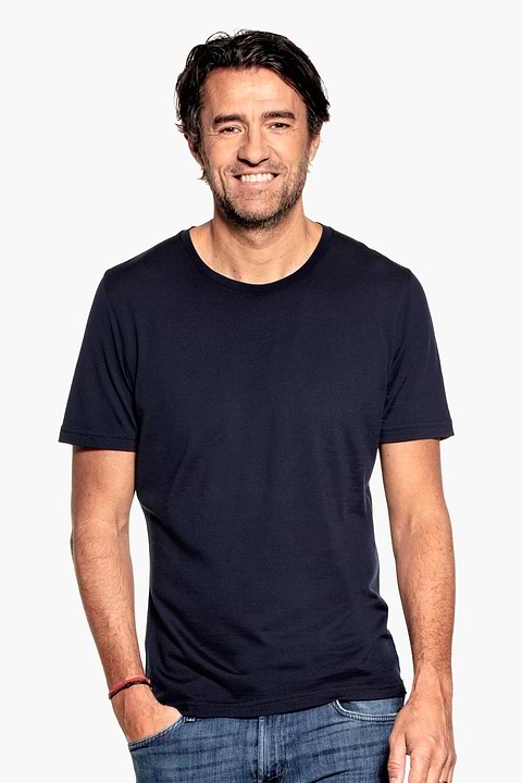 Joe Shirt Round Neck Navy Blue - Base Image
