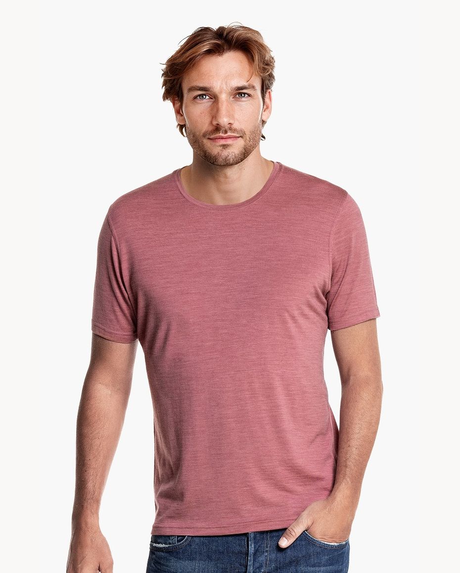 Shirt Round Neck Peruvian Pink