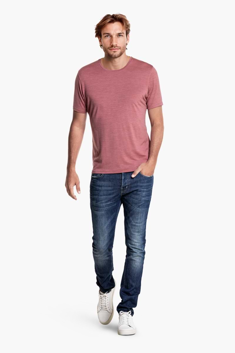 Shirt Round Neck Peruvian Pink