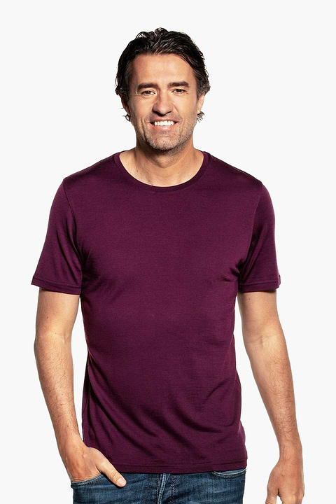 Joe Shirt Round Neck Red Cabbage - Base Image