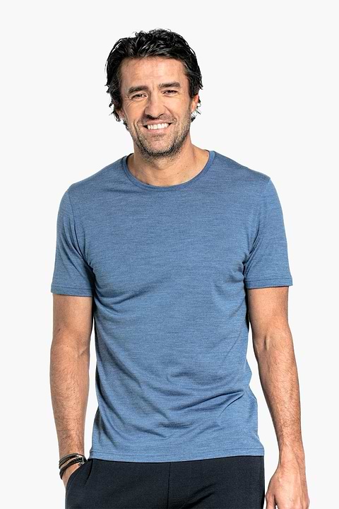 Joe Shirt Round Neck Yacht Blue - Base Image