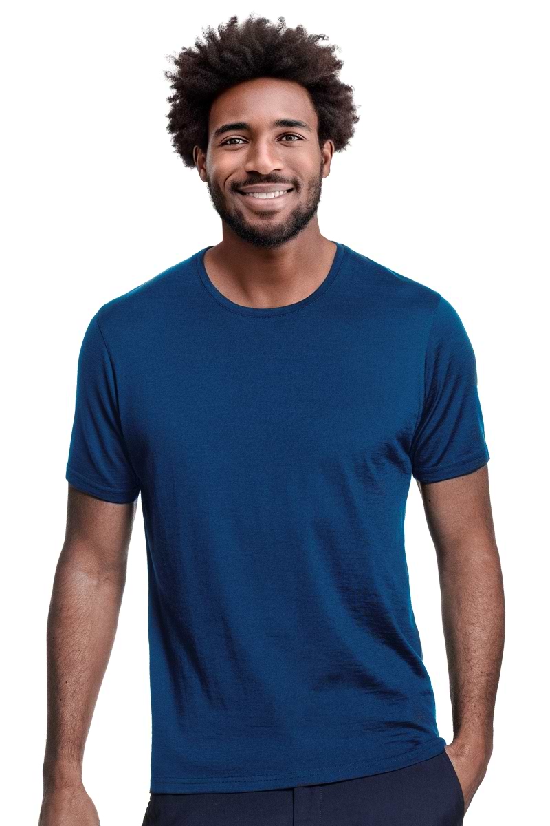 Joe Shirt Round Neck Bright Blue