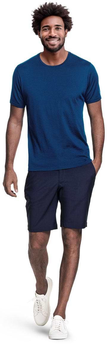 Joe Shirt Round Neck Bright Blue
