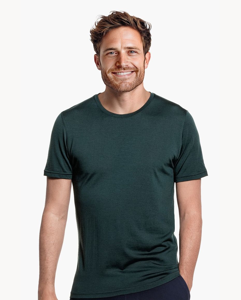 Joe Shirt Round Neck Dark Green