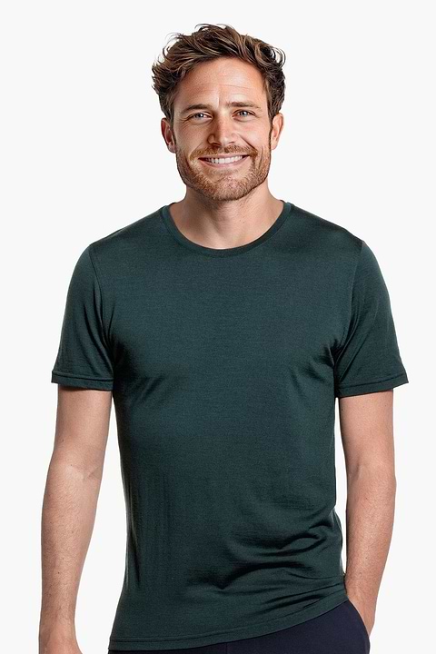 Joe Shirt Round Neck Dark Green - Base Image