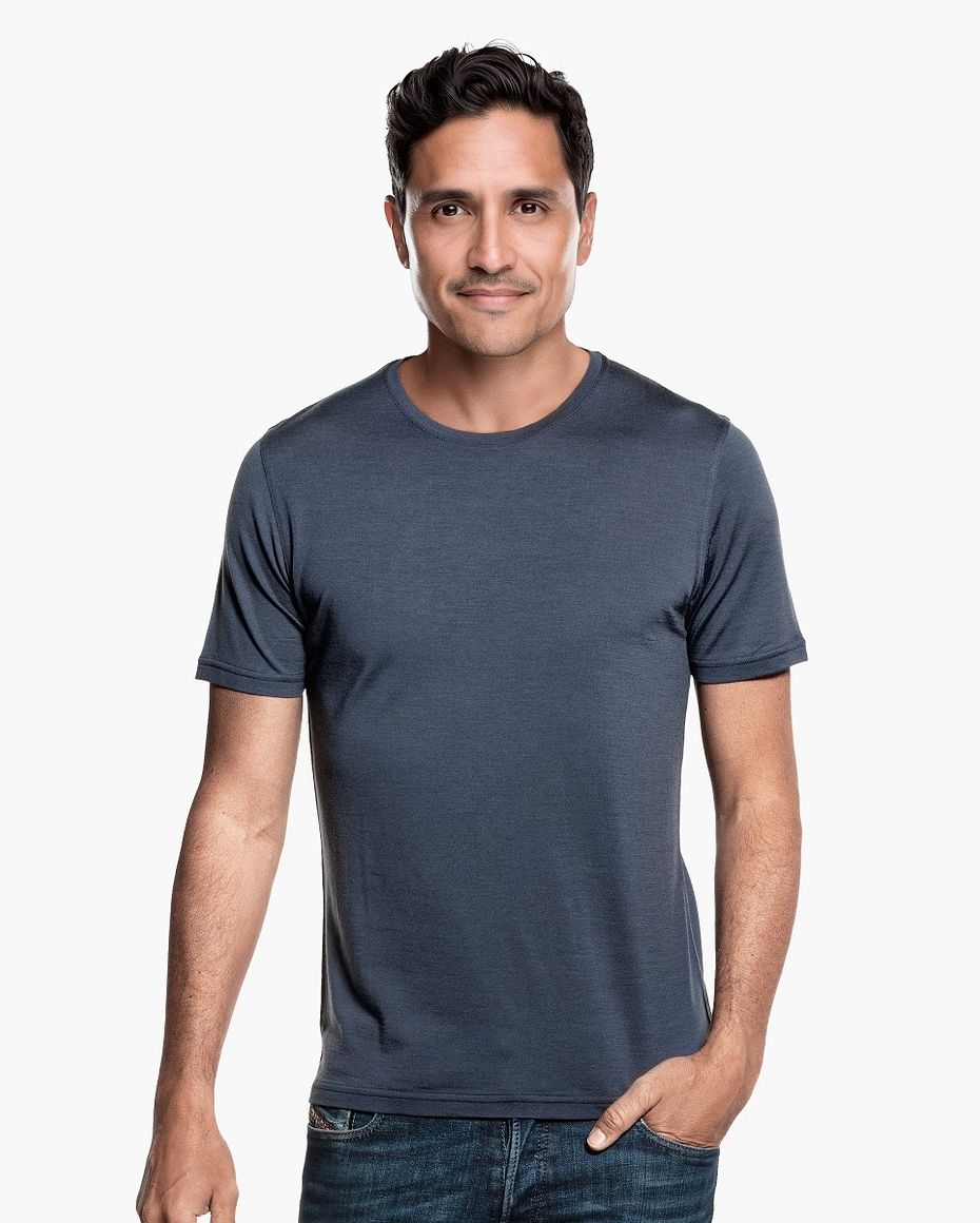 Joe Shirt Round Neck Dark Steel