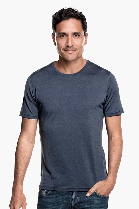 Joe Shirt Round Neck Dark Steel - Base Image