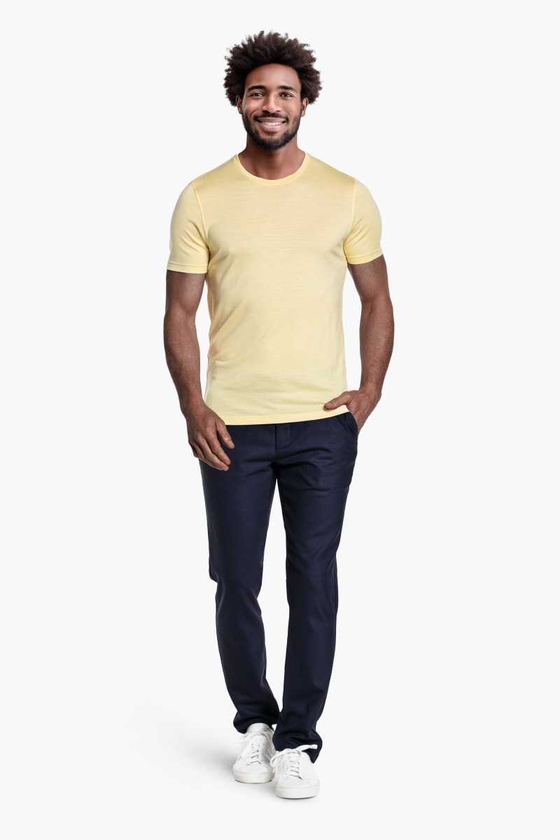 Joe Shirt Round Neck Dusty Yellow