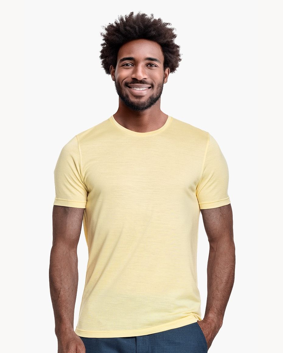 Joe Shirt Round Neck Dusty Yellow