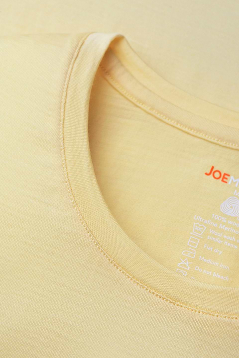 Joe Shirt Round Neck Dusty Yellow - Base Image