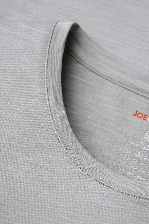 Joe Shirt Round Neck Limestone Grey - Base Image