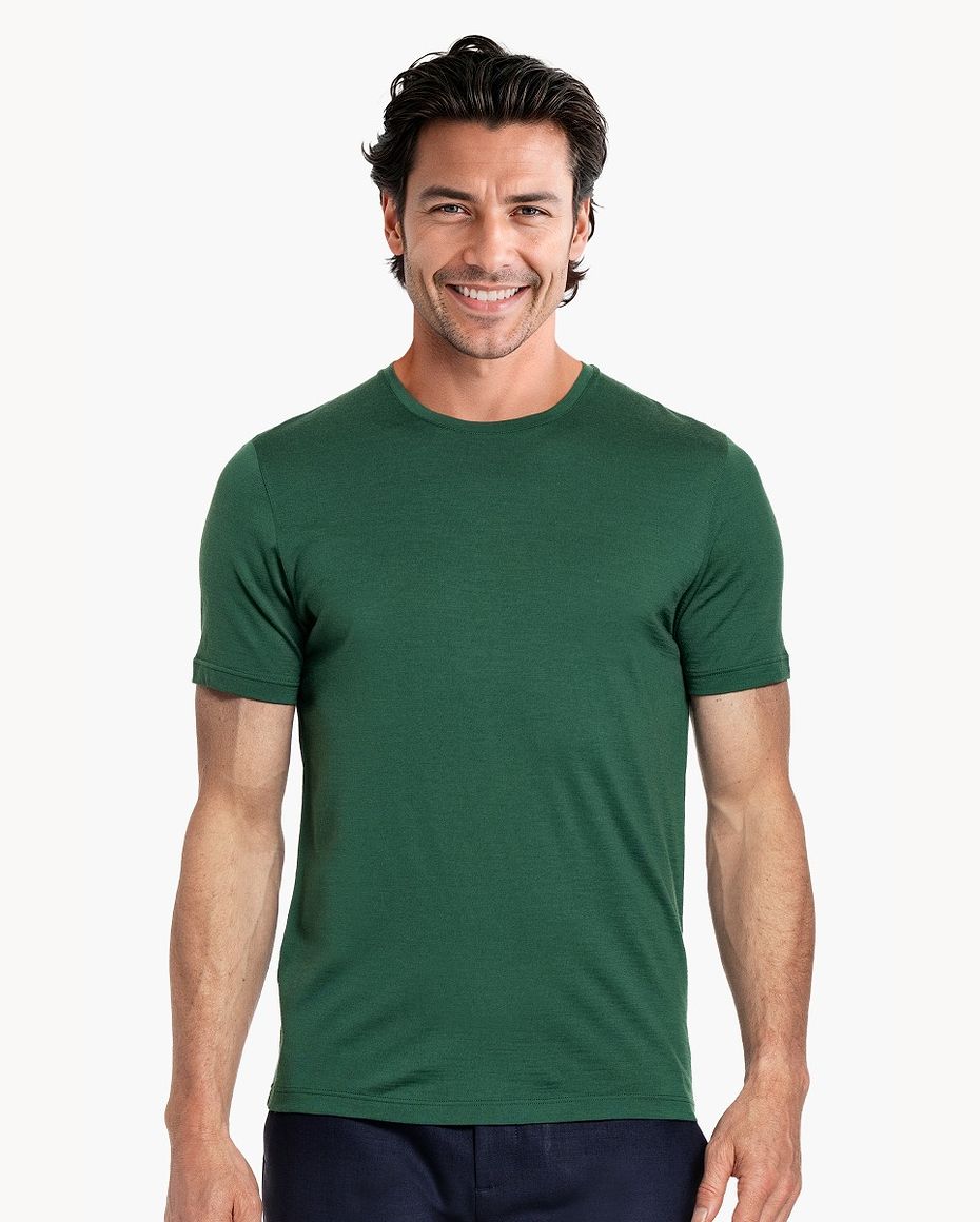 Joe Shirt Round Neck Matchpoint Green
