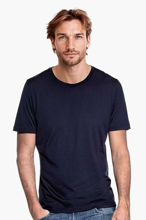 Joe Shirt Round Neck Navy Blue - Base Image