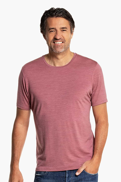 Shirt Round Neck Peruvian Pink - Base Image