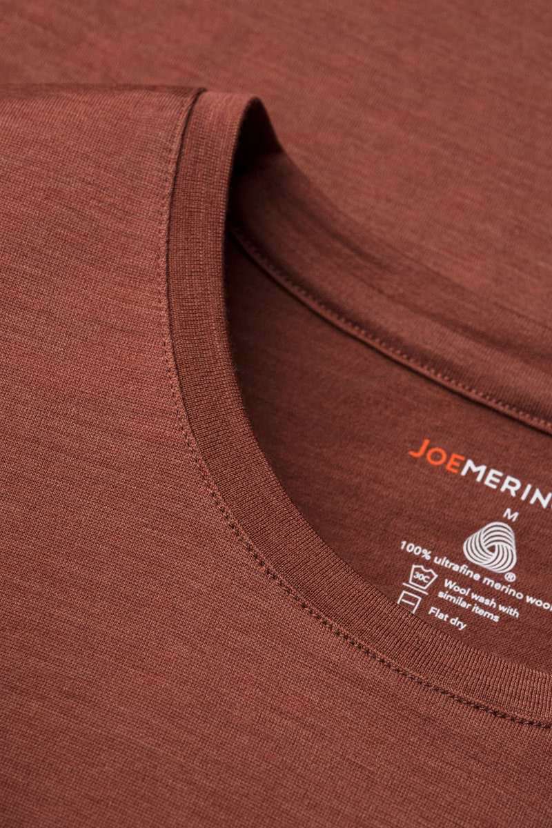 Joe Shirt Round Neck Terracotta
