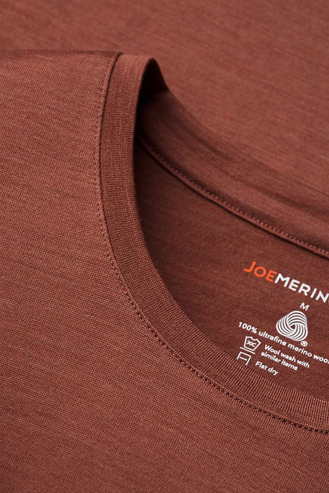 Joe Shirt Round Neck Terracotta - Base Image