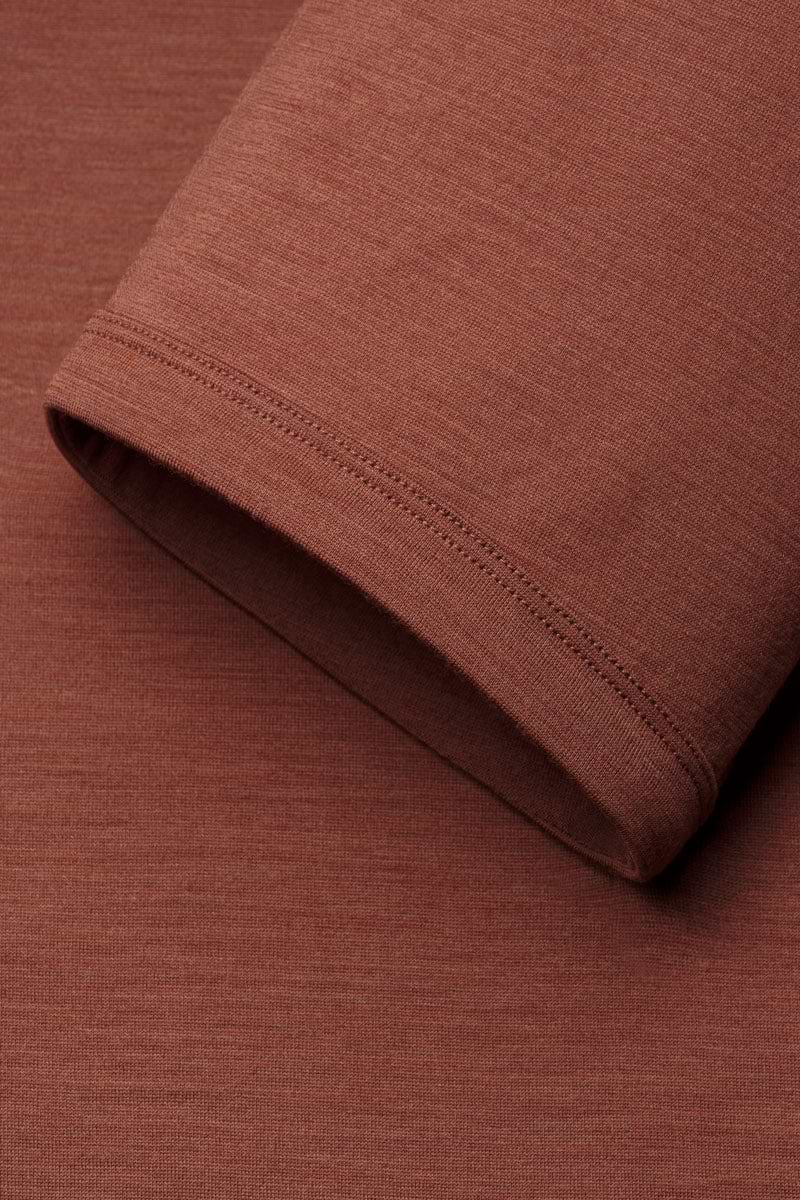 Joe Shirt Round Neck Terracotta