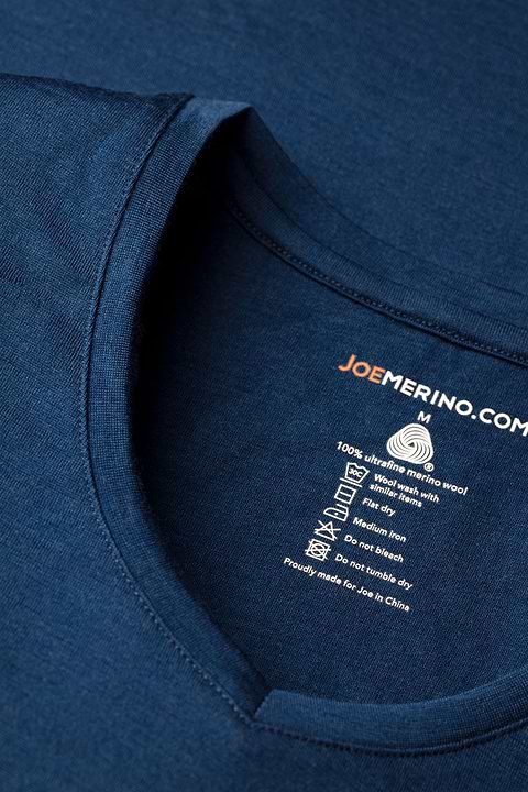Joe Shirt V-neck Bright Blue - Base Image