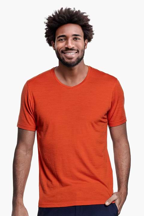 Shirt V-Neck Burned Mandarin - Base Image