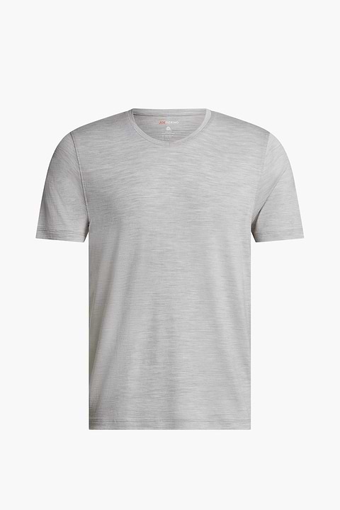 Shirt V-Neck Limestone Grey - Base Image