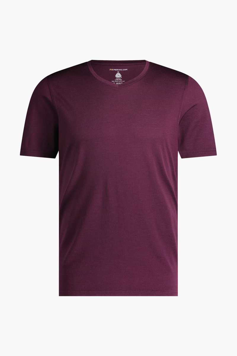 Joe Shirt V-neck Red Cabbage