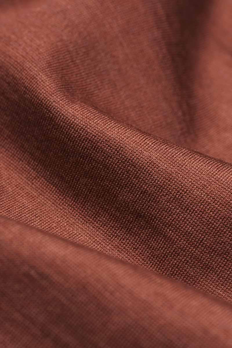 Shirt V-Neck Terracotta