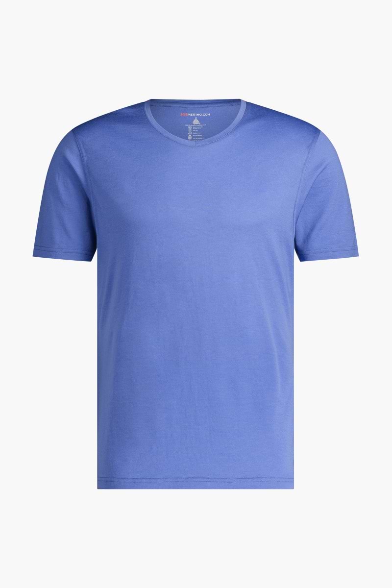 Shirt V-Neck Valencia Blue